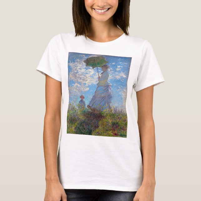 Camiseta Mujer con Parasol, Monet (Anverso)