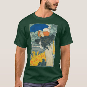 Camiseta Mujer con Poster francés de Parasol Vintage