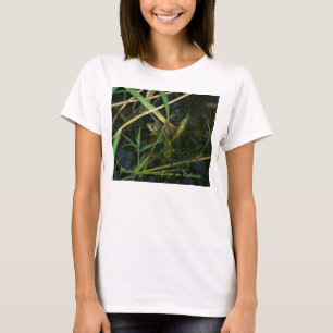 Camiseta (mujer) con rana verde mimética