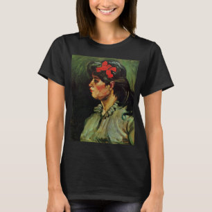 Camiseta Mujer con retrato de cinta roja de Vincent van Gog