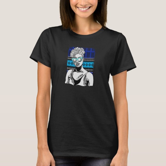 Camiseta Mujer con tatuaje afrobeat (Anverso)