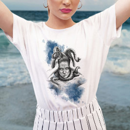 Camiseta Mujer con tentáculos de pulpo Fantasía arte surrea