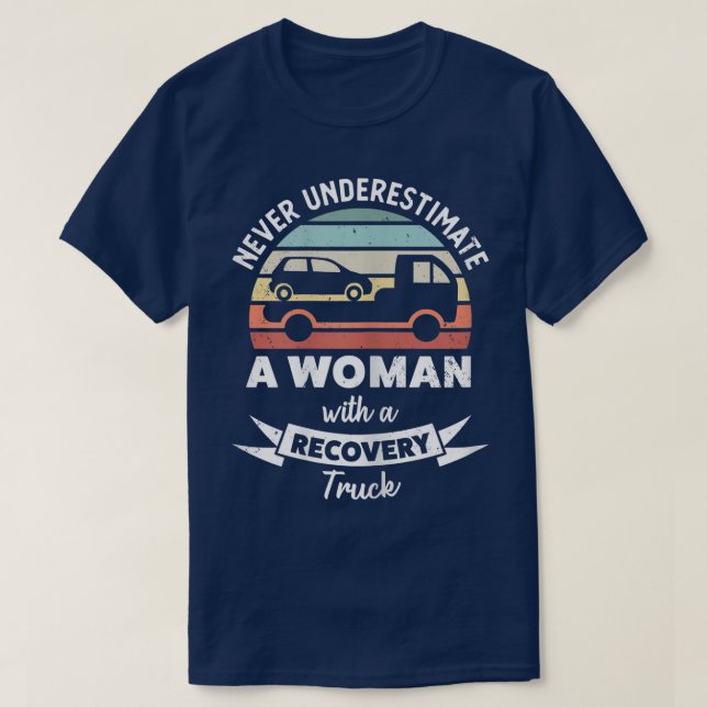 Camiseta Mujer con un divertido regalo de mamá en camión de (Diseño del anverso)