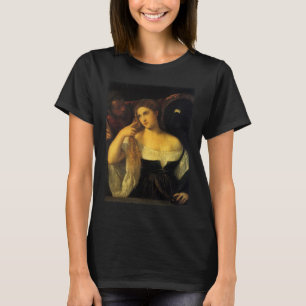 Camiseta Mujer con un espejo de Tiziano, Renacimiento Vinta