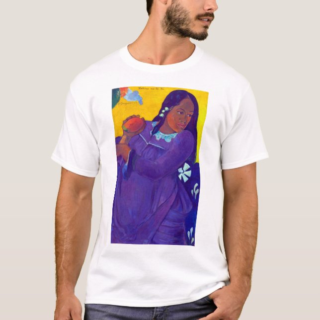 Camiseta Mujer con un mango, Gauguin (Anverso)