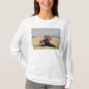 Camiseta Mujer con un parasol en la playa, 1880