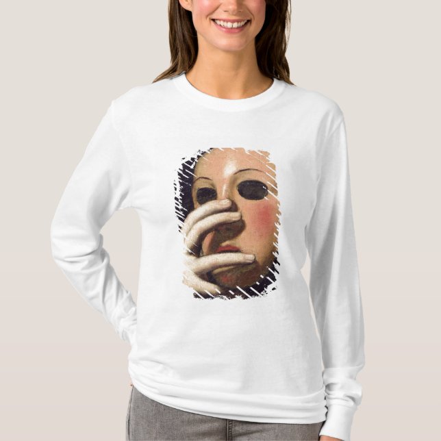 Camiseta Mujer con una máscara (Anverso)