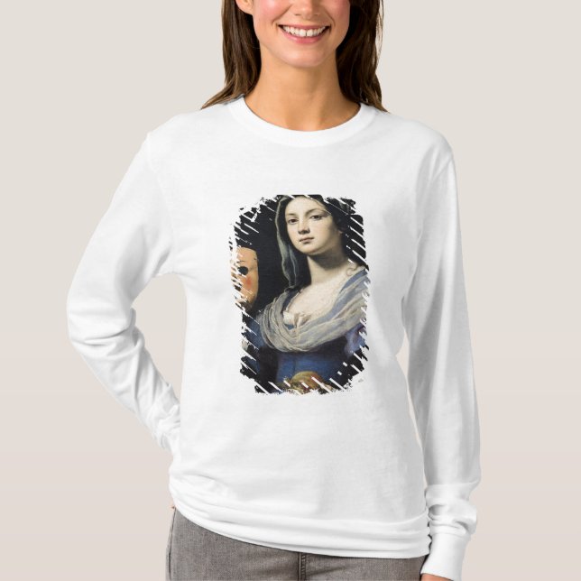 Camiseta Mujer con una máscara 2 (Anverso)