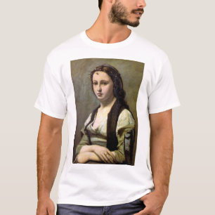 Camiseta Mujer con una perla, Camille Corot, 1868-1870