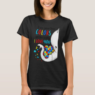 Camiseta Mujer Conciencia del Autismo Niño Aceptación Veo T