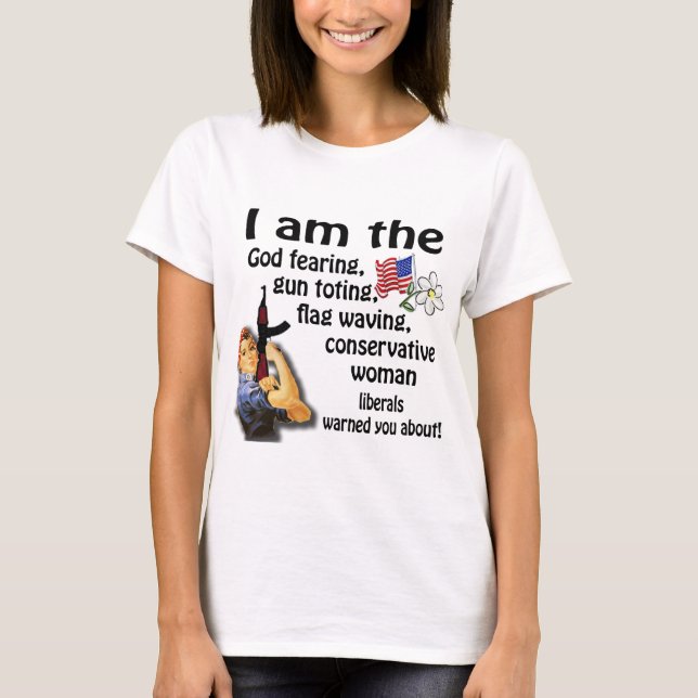 Camiseta Mujer conservadora (Anverso)