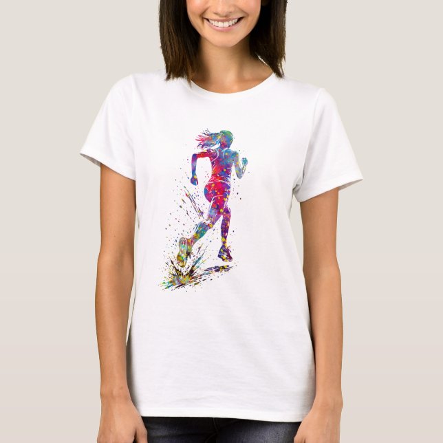 Camiseta Mujer Corriendo (Anverso)
