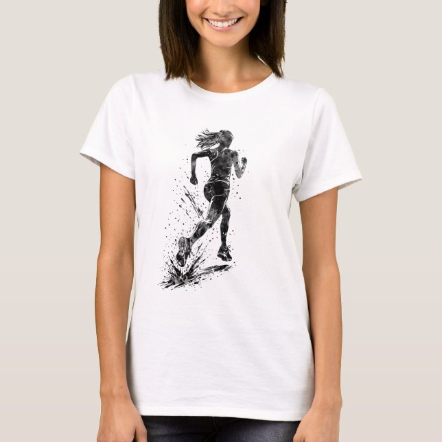 Camiseta Mujer Corriendo (Anverso)