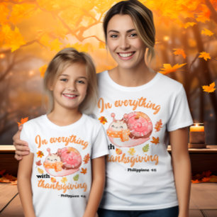 Camiseta Mujer cristiana de Acción de Gracias