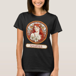 Camiseta Mujer de Art Nouveau Amaryllis