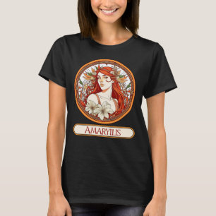 Camiseta Mujer de Art Nouveau Amaryllis