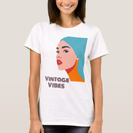 Camiseta Mujer de arte pop retro - Ilustracion audaz y eleg