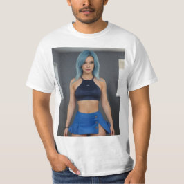 Camiseta Mujer de azul