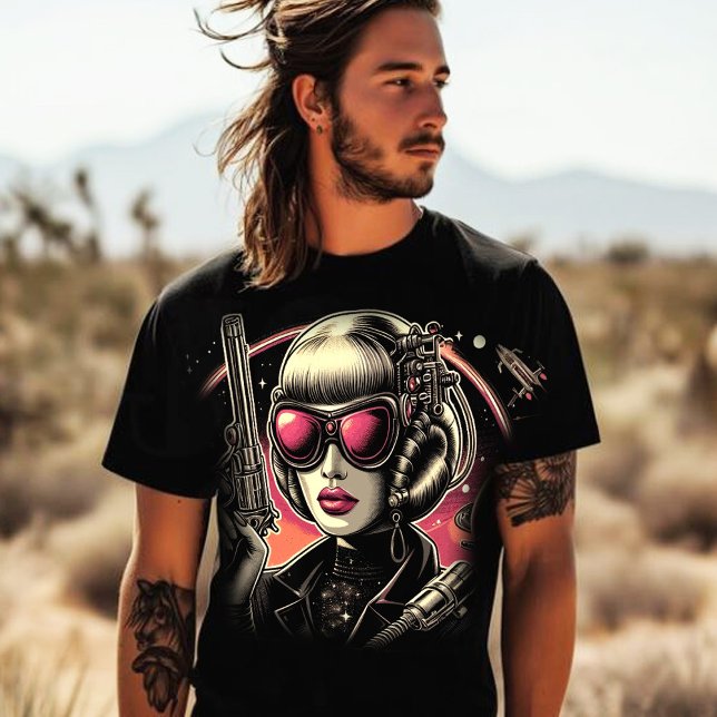Camiseta Mujer de ciencia ficción de los años 80 (Subido por el creador)