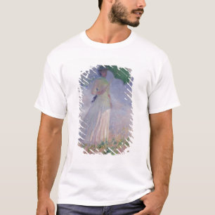 Camiseta Mujer de Claude Monet el con un parasol dado