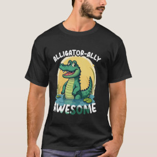Camiseta Mujer de dibujos animados amante de los caimanes y