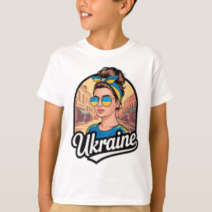 Camiseta Mujer de estilo retro de Ucrania Orgullo cultural