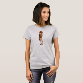 Camiseta Mujer de fuerza tranquila ultra linda aventurera