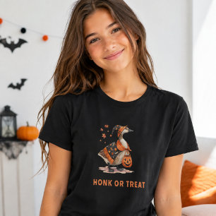 Camiseta Mujer de Halloween Ganso Honk or Treat