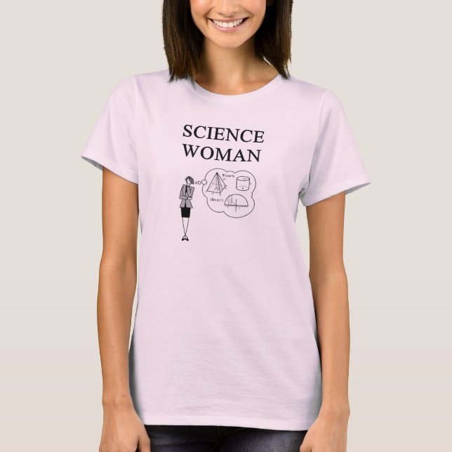 CAMISETA MUJER DE LA CIENCIA (Anverso)