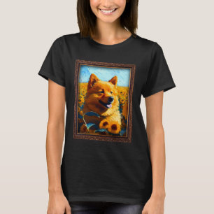Camiseta Mujer de la madre de la flor de girasol en la pint