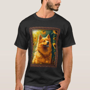 Camiseta Mujer de la madre de la flor de girasol en la pint