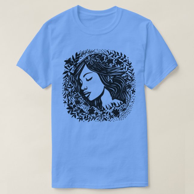Camiseta Mujer de Linocut (Diseño del anverso)