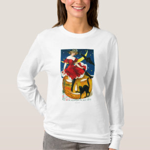 Camiseta Mujer de los saludos de Halloween en la