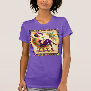 Camiseta Mujer de Mardi Gras de mediados de siglo con un Ma