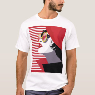 Camiseta Mujer de moda del arte pop Vintage