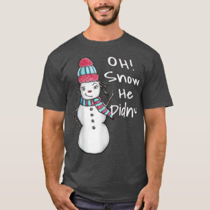 Camiseta Mujer de nieve suave en invierno