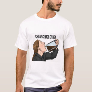 Camiseta Mujer de oficina bebiendo café de la cafetera Humo
