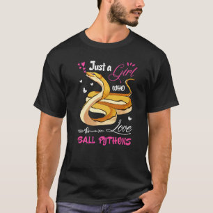 Camiseta Mujer de Pitón de Bola Solo Una Chica Que Ama Pitó