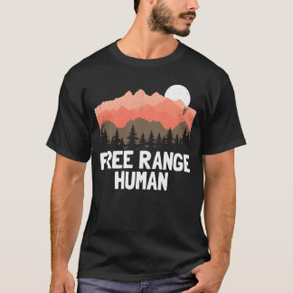 Camiseta Mujer de rango libre Outrs divertido camping de mu