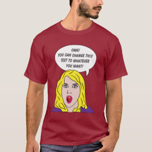 Camiseta MUJER DE RETRO con SU ropa de personalizado de TEX