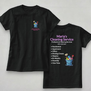Camiseta Mujer de Servicio de Limpieza Profesional del Hoga