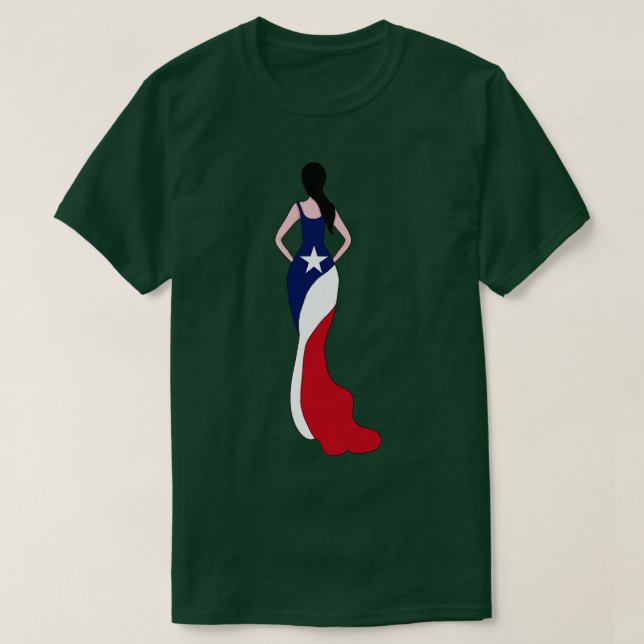 Camiseta Mujer de Texas (Diseño del anverso)