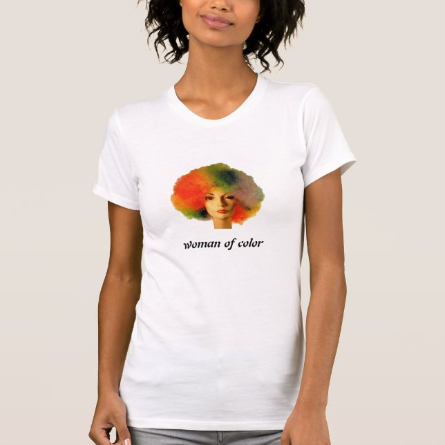 Camiseta mujer del color (Anverso)
