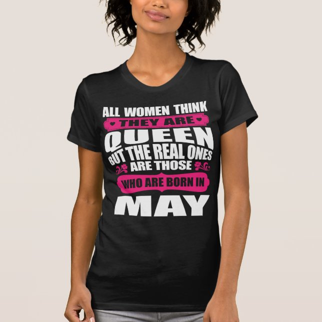 Camiseta Mujer del cumpleaños de mayo (Anverso)