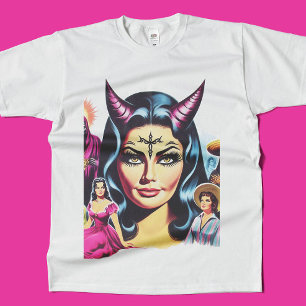 Camiseta Mujer del diablo vintage