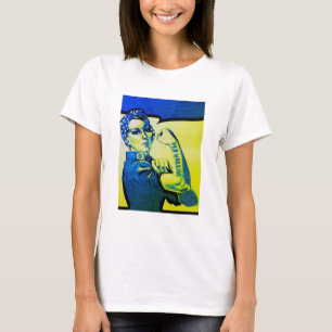 Camiseta MUJER del GUERRERO de PKD - diversión retra del