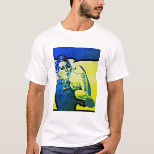 Camiseta MUJER del GUERRERO de PKD - diversión retra del