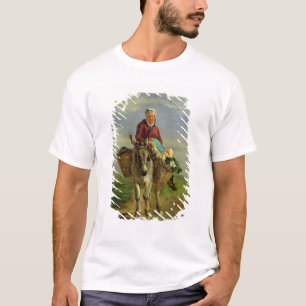 Camiseta Mujer del país que monta un burro
