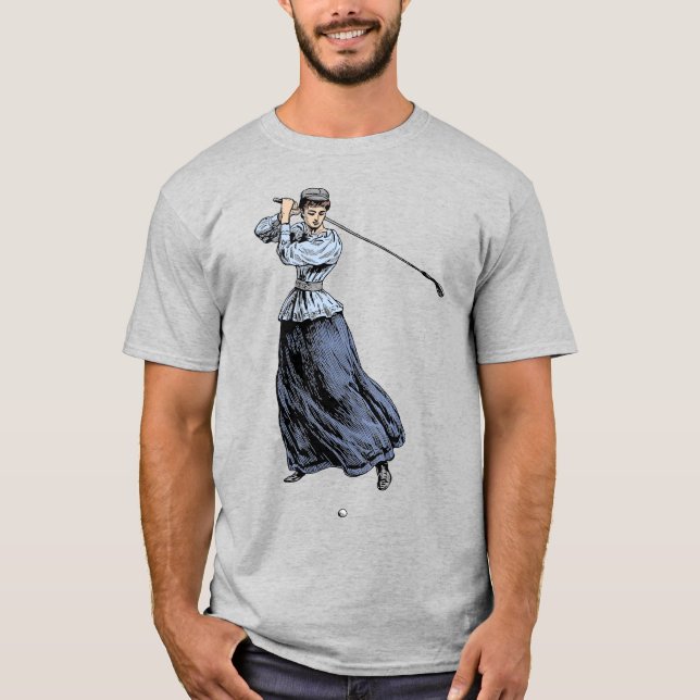 Camiseta Mujer del siglo XIX con club de golf (Anverso)