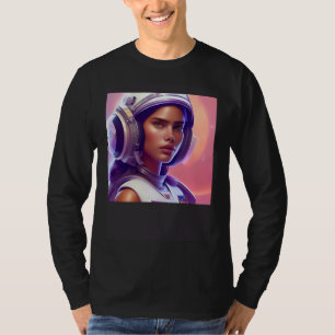 Camiseta Mujer Deportista Astronauta en Marte Júpiter Cosmo
